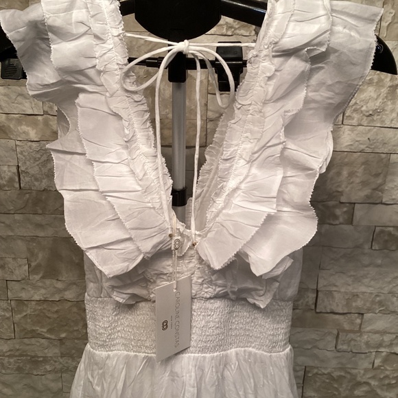 Caroline Constas V-Neck Ruffle Maxi Dress (NWT) - Picture 9 of 11